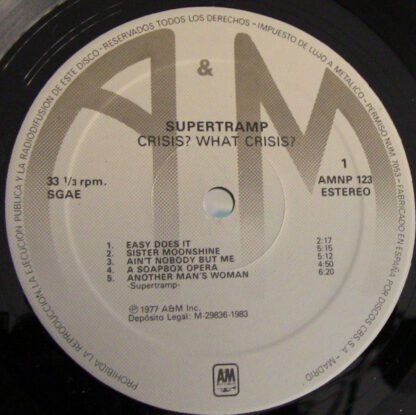 Supertramp - Crisis? What Crisis? (LP, Album, RE) - Image 3