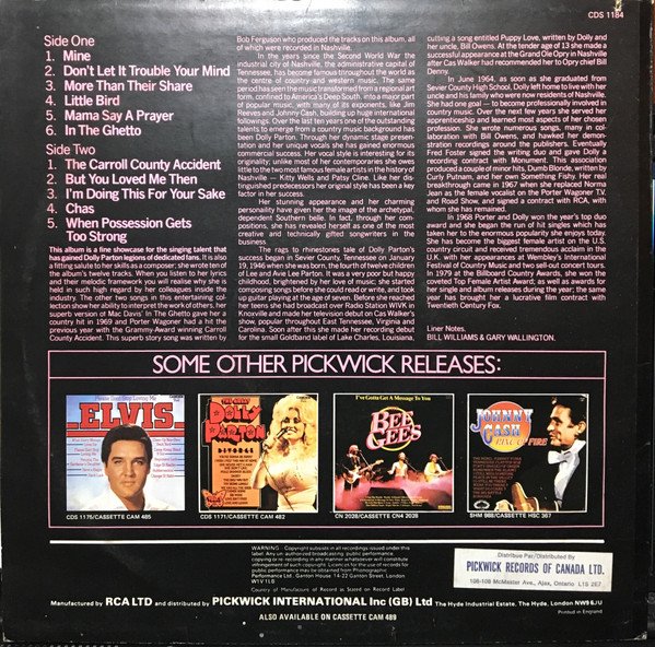 Dolly Parton - The Great Dolly Parton Vol. 2 (LP, Comp) - Image 2