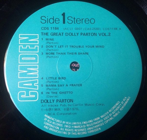 Dolly Parton - The Great Dolly Parton Vol. 2 (LP, Comp) - Image 3