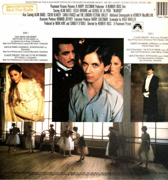 Various - Nijinsky - A True Story (Motion Picture Soundtrack) (LP, Album) - Image 3