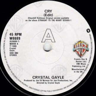 Crystal Gayle - Cry (7", Single, Promo)