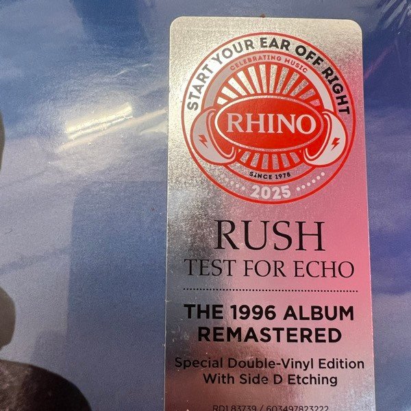 Rush - Test For Echo (LP + LP, S/Sided, Etch + Album, RE, RM, S/Edition) - Image 3