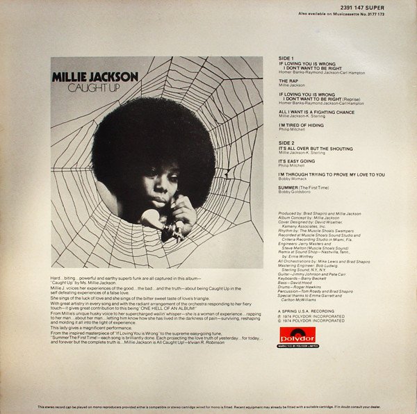 Millie Jackson - Caught Up (LP, Album) - Image 2