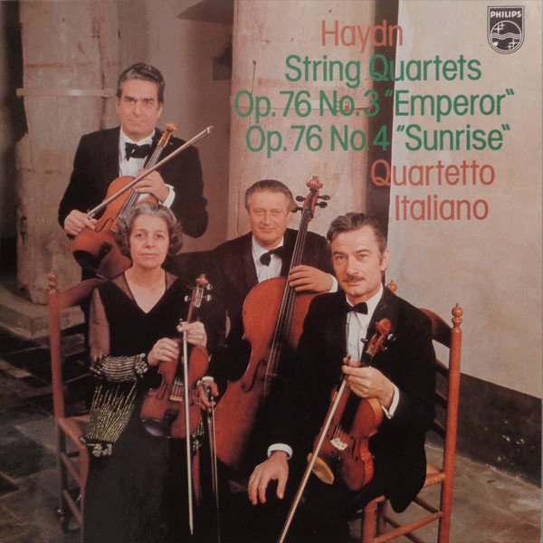 Haydn* - Quartetto Italiano - String Quartets Op. 76 No. 3 "Emperor" / Op. 76 No. 4 "Sunrise" (LP)