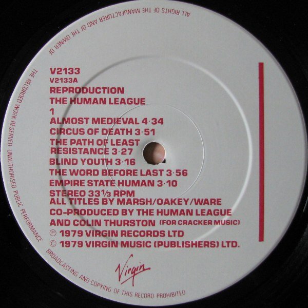 The Human League - Reproduction (LP, Album) - Image 3