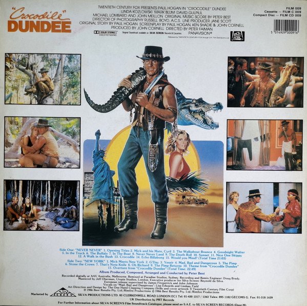 Peter Best - "Crocodile" Dundee - Original Motion Picture Score (LP, Album) - Image 2