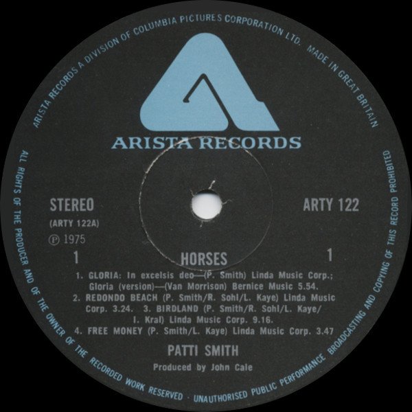 Patti Smith - Horses (LP, Album, RP, Bla) - Image 3