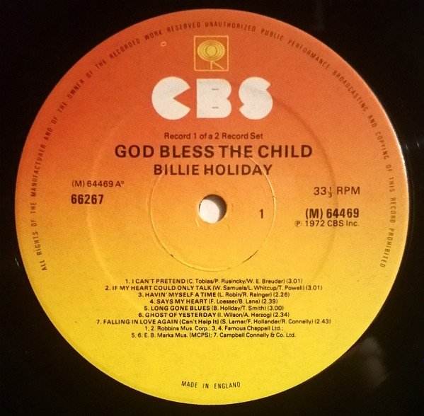 Billie Holiday - God Bless The Child (2xLP, Comp, Gat) - Image 3