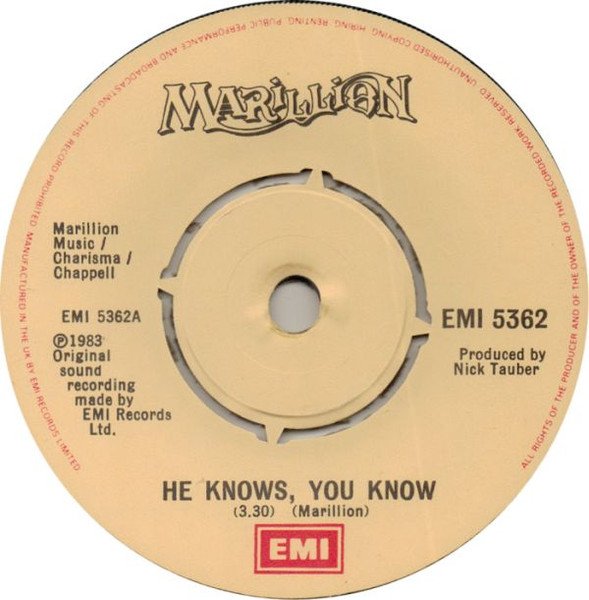 Marillion - He Knows You Know (7", Single) - Image 3