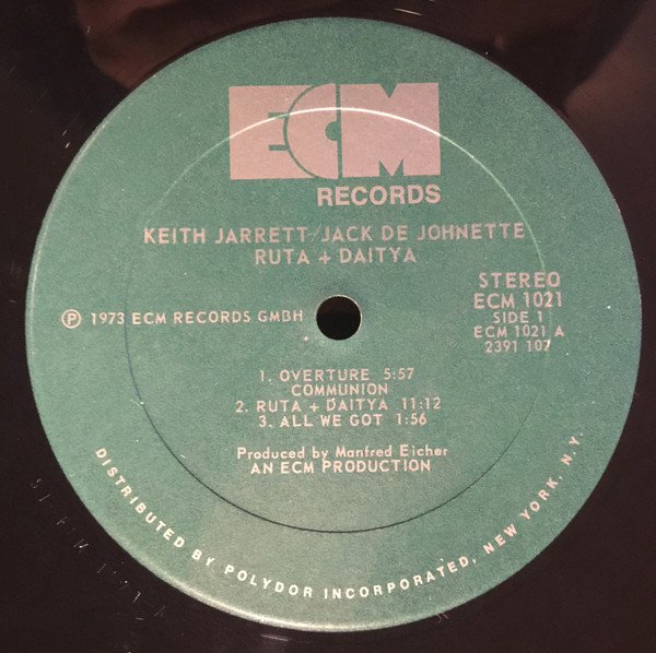 Keith Jarrett & Jack DeJohnette - Ruta And Daitya (LP, Album, Ric) - Image 3