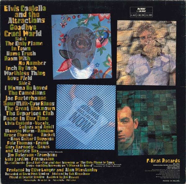 Elvis Costello And The Attractions* - Goodbye Cruel World (LP, Album) - Image 2