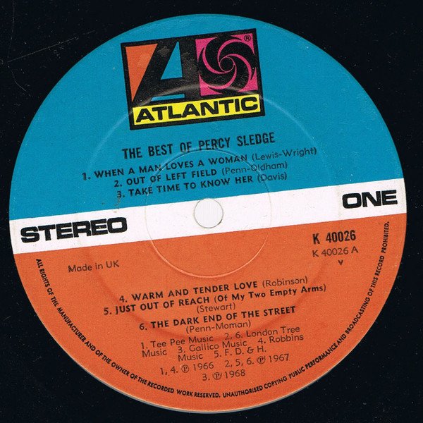 Percy Sledge - The Best Of Percy Sledge (LP, Comp, RE) - Image 3