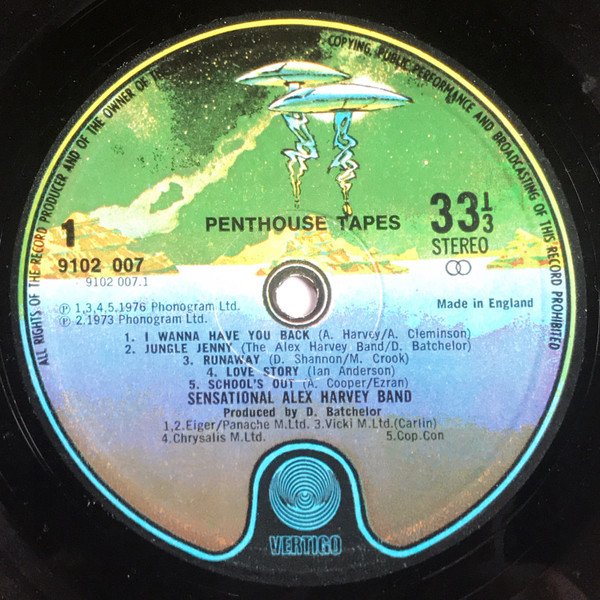 The Sensational Alex Harvey Band - The Penthouse Tapes (LP, Album) - Image 3