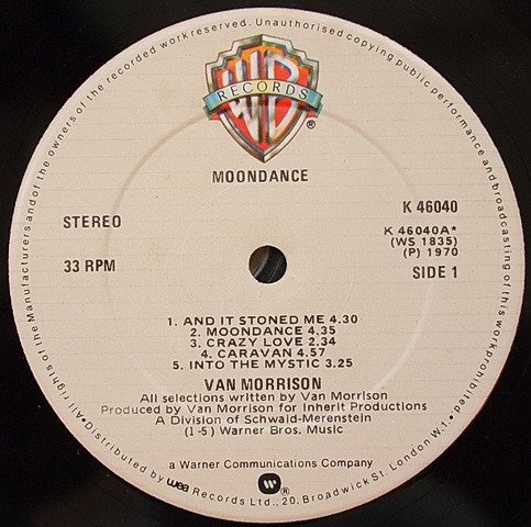 Van Morrison - Moondance (LP, Album, RE) - Image 3