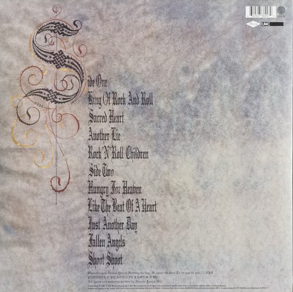 Dio (2) - Sacred Heart (LP, Album, RE, RM) - Image 2