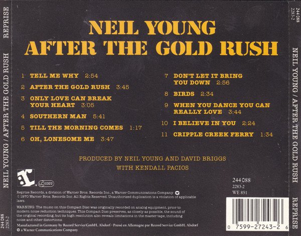 Neil Young - After The Gold Rush (CD, Album, RE) - Image 2
