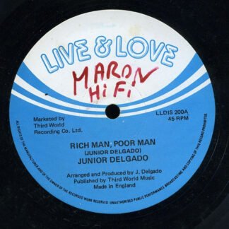 Junior Delgado - Rich Man, Poor Man / First On Sunday (12")
