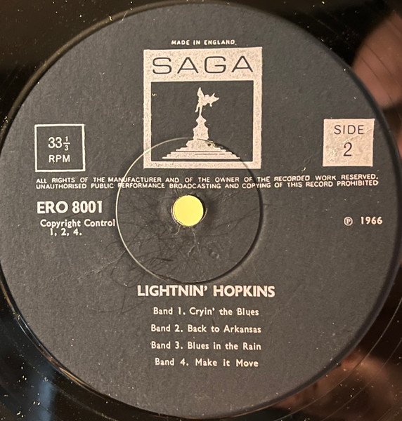 Lightnin' Hopkins - Lightnin' Hopkins (LP, Mono) - Image 3