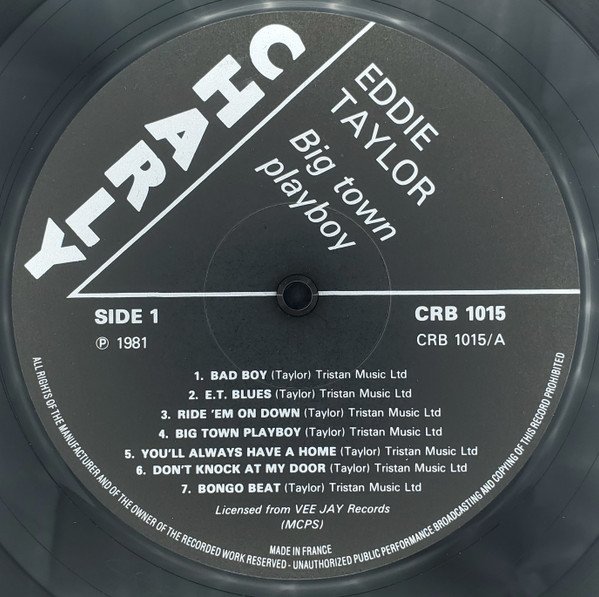Eddie Taylor (2) - Big Town Playboy (LP, Comp) - Image 3