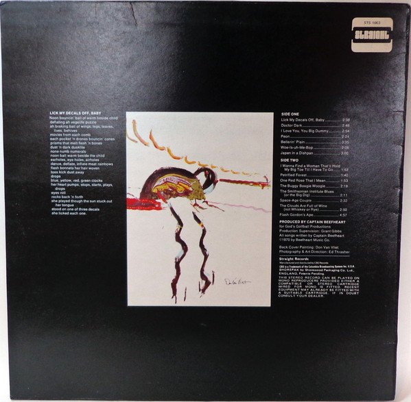Captain Beefheart & The Magic Band - Lick My Decals Off, Baby (LP, Album) - Image 2