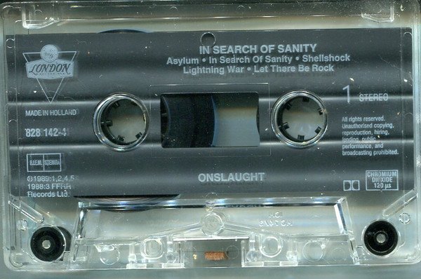 Onslaught (2) - In Search Of Sanity (Cass, Album) - Image 3
