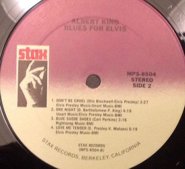 Albert King - Blues For Elvis (LP, Album, RE) - Image 3