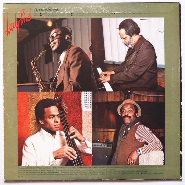 Archie Shepp - Lady Bird (LP, Album) - Image 3