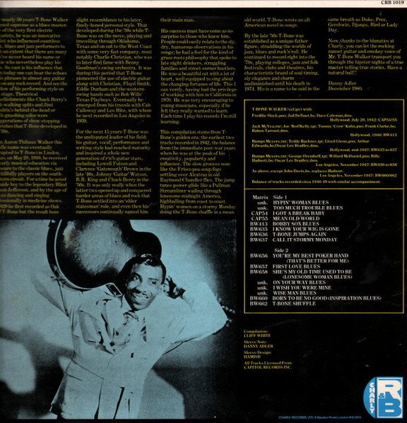 T-Bone Walker - T-Bone Jumps Again (LP, Comp) - Image 2