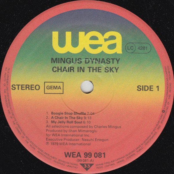 Mingus Dynasty - Chair In The Sky (LP, Album) - Image 3