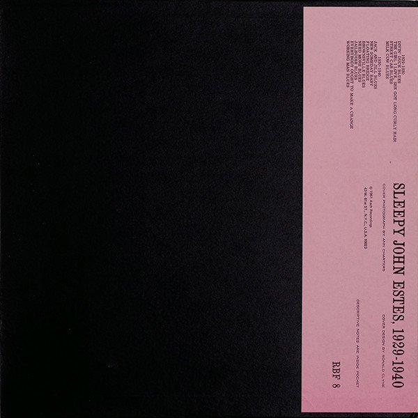 Sleepy John Estes - 1929-1940 (LP, Comp) - Image 2