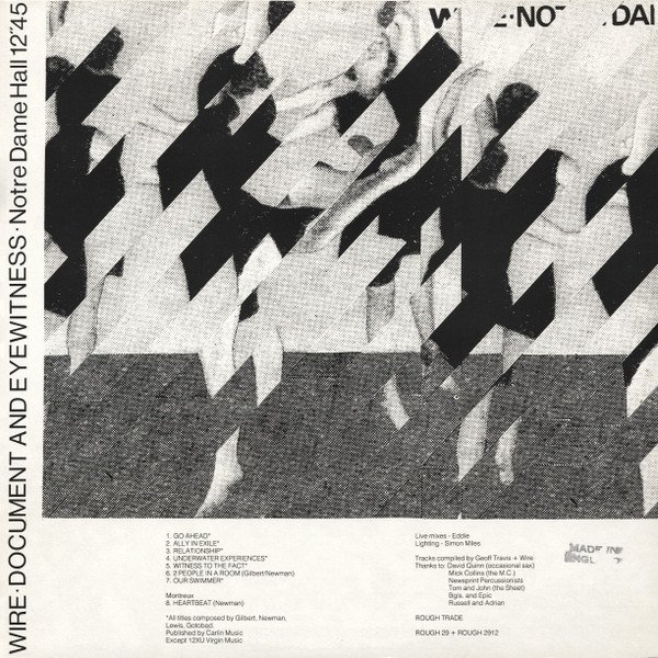Wire - Document And Eyewitness (LP, Album, RP + 12", MiniAlbum, RP) - Image 2