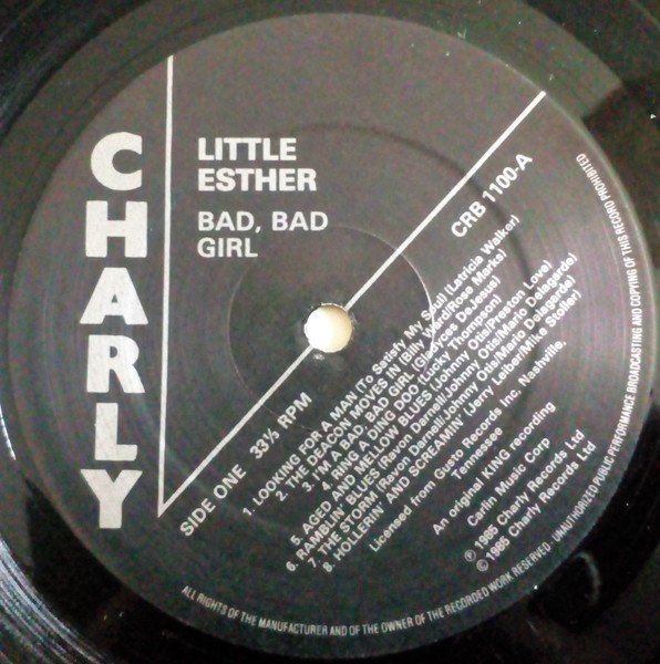 Little Esther* - Bad Baad Girl! (LP, Comp) - Image 3