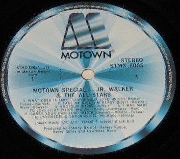 Jr. Walker And The All Stars* - Motown Special Jr. Walker And The All Stars (LP, Comp) - Image 3