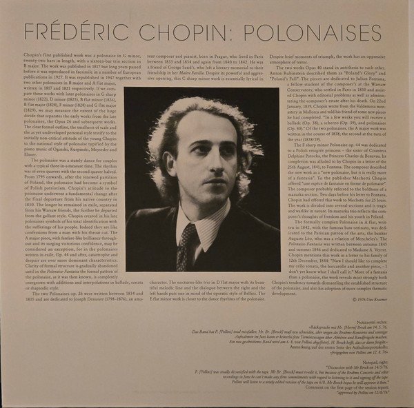 Chopin*, Maurizio Pollini - Polonaises (2x12", Album, Ltd, Num, RE, RM) - Image 3