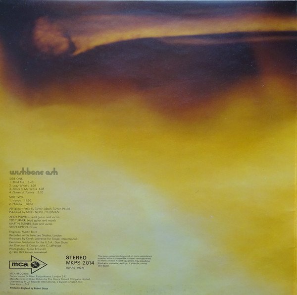 Wishbone Ash - Wishbone Ash (LP, Album, Pin) - Image 2
