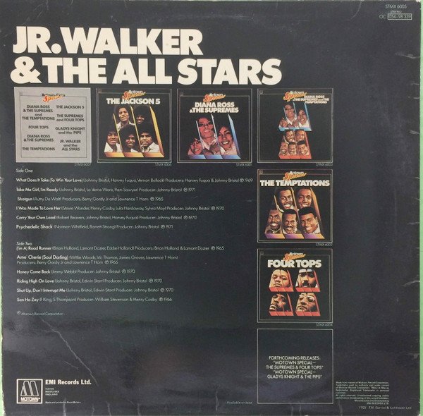 Jr. Walker And The All Stars* - Motown Special Jr. Walker And The All Stars (LP, Comp) - Image 2