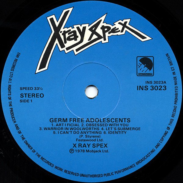 X-Ray Spex - Germfree Adolescents (LP, Album) - Image 3