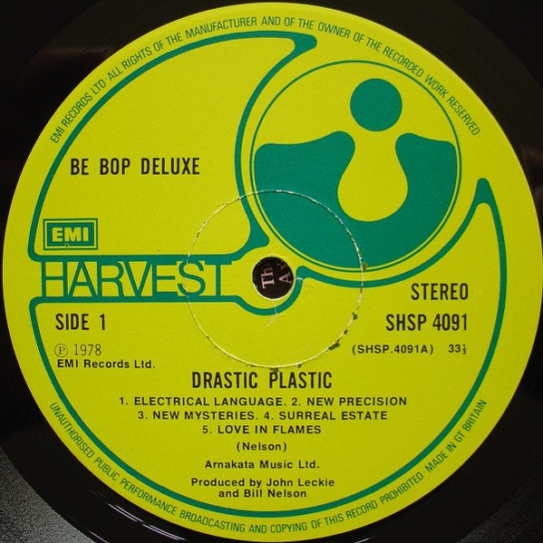 Be-Bop Deluxe* - Drastic Plastic (LP, Album) - Image 3