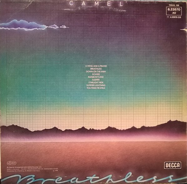 Camel - Breathless (LP, Album, Son) - Image 2
