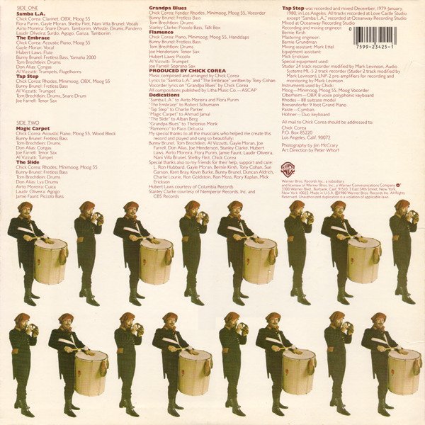 Chick Corea - Tap Step (LP, Album) - Image 2