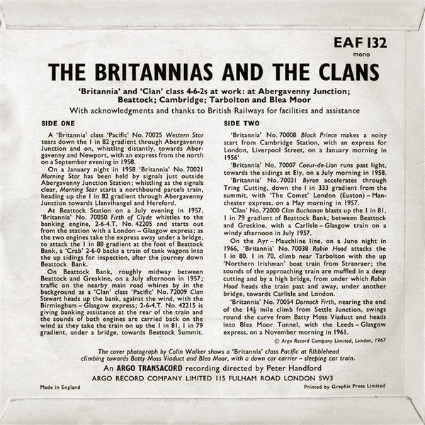 No Artist - The Britannias And The Clans (7", EP, Mono) - Image 2