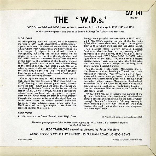 No Artist - The 'W.D.s' (7", EP, Mono) - Image 2