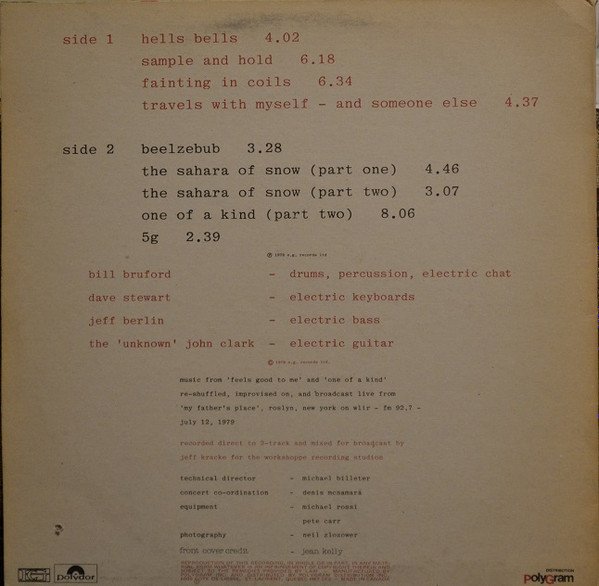 Bruford - The Bruford Tapes (LP, Album) - Image 2