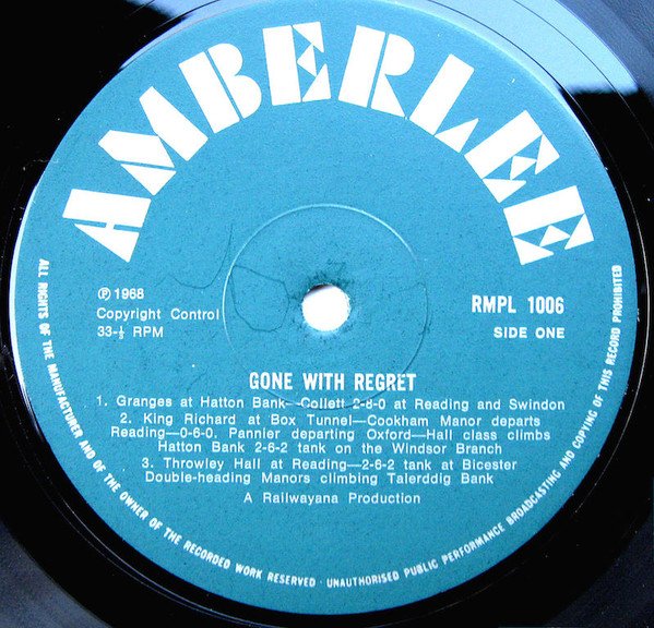 No Artist - Gone With Regret (LP, Album, Mono) - Image 2