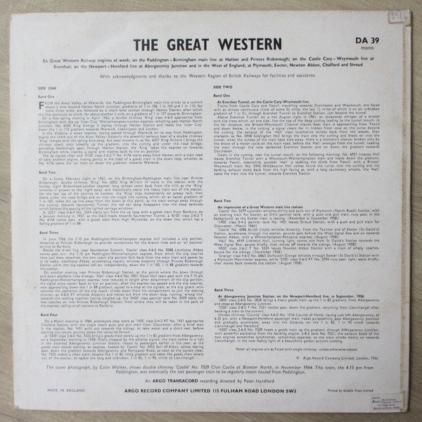 No Artist - The Great Western (LP, Mono) - Image 2