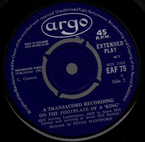 No Artist - On The Footplate Of A 'King' (7", EP, Mono) - Image 3