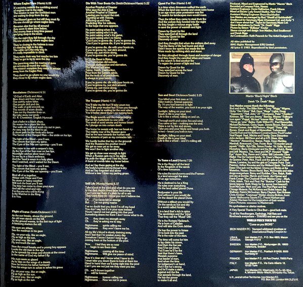 Iron Maiden - Piece Of Mind (LP, Album, RE, RM) - Image 3