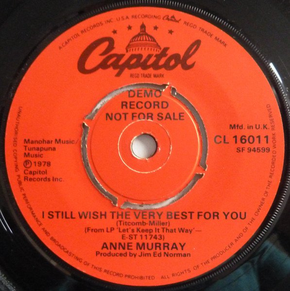 Anne Murray - You Needed Me (7", Promo) - Image 3