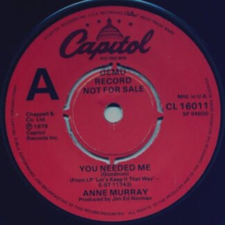 Anne Murray - You Needed Me (7", Promo)