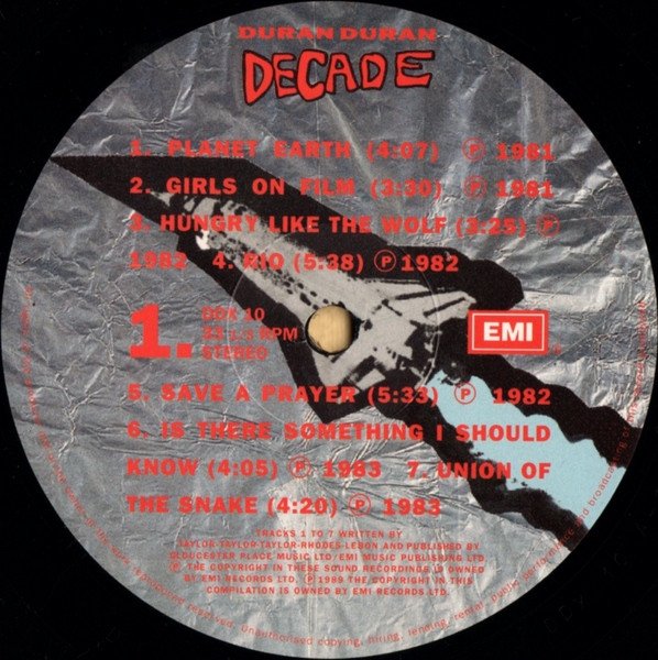 Duran Duran - Decade (LP, Comp) - Image 3